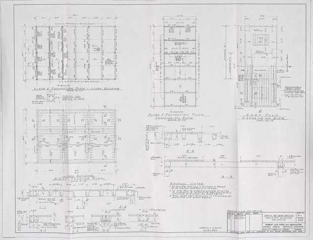 Framing Plans and Details for the Virginia Key Beach Pavilion