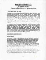 [2001-04-04] A Preliminary Draft for the Scope of Work for the Virginia Key Habitat Restoration