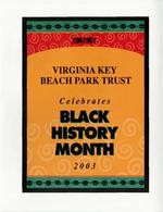 [2003] Flyer for Virginia Key Beach Park Trust's Celebration of Black History Month