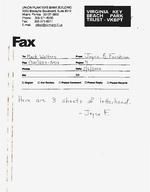 [2003-02-06] Joyce R. Forchion Faxes Three Sheets of Letterhead to Mark Walters