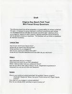 Draft of Virginia Key Beach Park Trust Mini Focus Group Questions