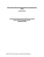 [2006-01-20] Action Plan from the Biscayne Bay Regional Restoration Coordination Team