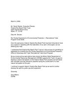 Gary Milano Letter to David Shorter
