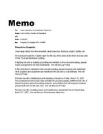[2007-03-14] Guy Forchion Memo to Jorge Lavastida detailing the Projects to Complete at Virginia Key Beach for March 15-17, 2007