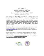 Virginia Key Beach Park Trust's Invitation for Sealed Bids for a Modular Trailer Office