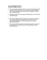 Virginia Key Beach Park Trust Operations Budget Summary
