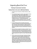 [2006-06-05] Talking Points for the June 5, 2006 Planning and Construction Committee Meeting