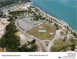 Aerial Photo Depicting the Front Event Lawn Area at Virginia Key Beach Park