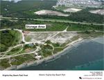 Aerial Photo Showing a Proposed Storage Area at Virginia Key Beach Park