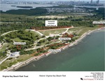 Aerial Photo Showing the Locations of Various Volunteer Projects at Virginia Key Beach Park