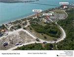 Aerial Photo Showing the Location of a Tent at Virginia Key Beach Park