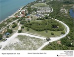 Aerial Photo of Virginia Key Beach Park Showing the Carousel, Playground, and a 20x20 Tent