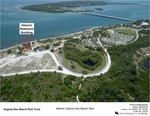 Aerial Photo of Virginia Key Beach Park Showing the Historic Restroom Building