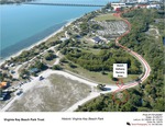 Aerial Photo Depicting a Mulch Delivery Area at Virginia Key Beach Park