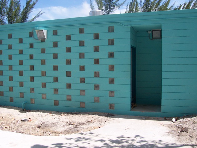 Historic Bath house before hedge installation