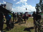 Filming of Shaggy ad at Historic Virginia Key Beach Park
