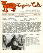 Tiger's Tale: April 1969