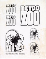 Six examples of the new logo created for Miami Metrozoo