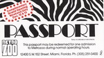 [1980] Grand opening weekend Passport redeemable for admission to Miami Metrozoo's