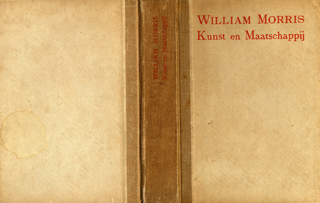 Kunst en maatschappij (Book Cover) / lezingen van William Morris ; vertaald door M. Hugenholtz-Zeeven ; en van een levens schets voorzien door Henri Polak - Book cover 1