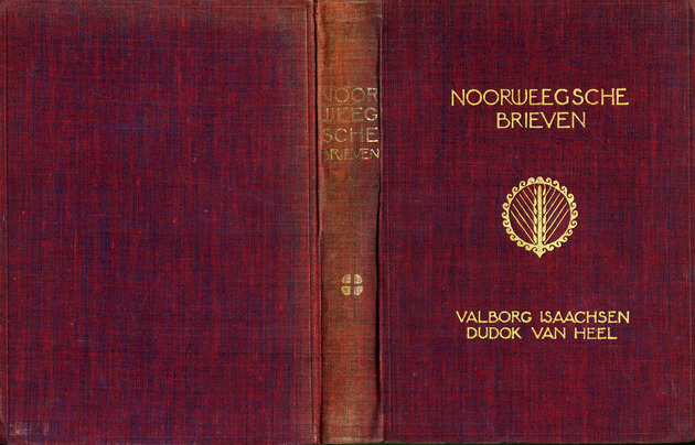 Noorweegsche brieven (Book Cover) / door Valborg Isaachsen-Dudok van Heel ; versierd door Georg Pueter en Gerarda Rueter-De Lang