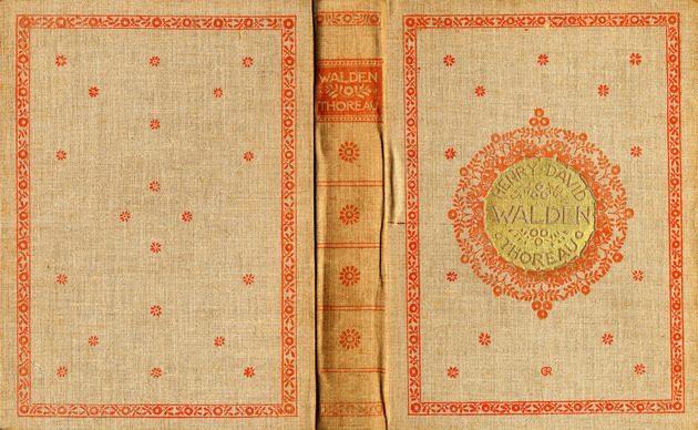 Walden / Henry David Thoreau ; met een voorwoord van Fred. van Eeden en een inleiding van W.H. Dircks. ; uit het Amerikaansch vertaald door Suze de Jongh van Damwoude. (Book Cover) - Variant 1