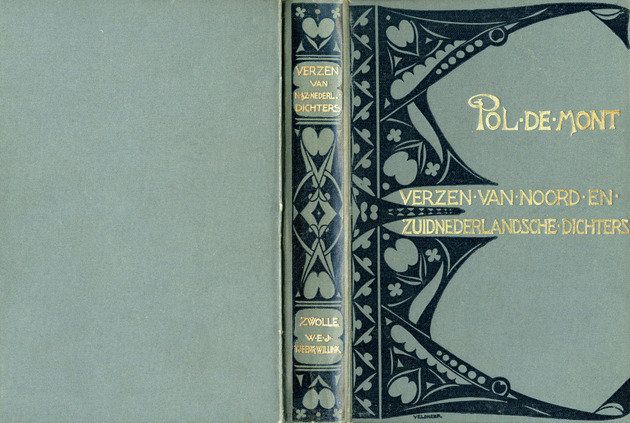 Verzen van noord en Zuidnederlandsche dichters (Book Cover) / bijeengebracht door Pol de Mont, 1875-1904