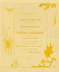 [1863/1917] Tentoonstelling van teekeningen en lithographieen door Th. van Hoytema (Invitation) / Vereeniging De Bouwkundige Vakken te Helmond