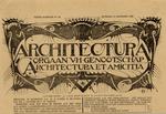 [Architectura : orgaan v/h Genootschaap Architectura et Amicitia] / Book Cover