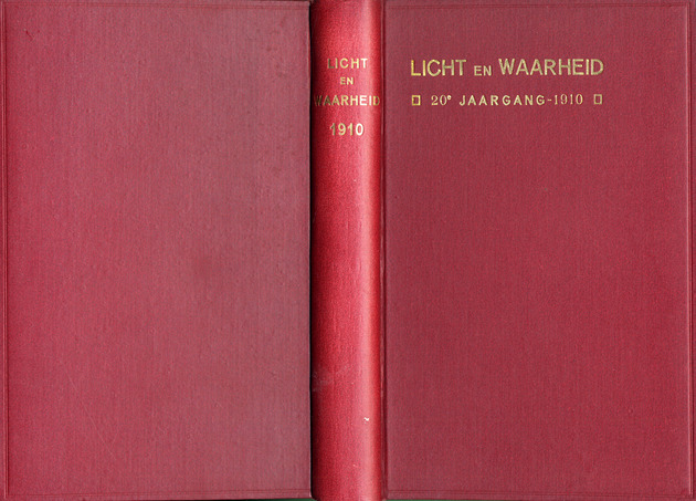 Licht en waarheid : orgaan van de vereeniging "Wie Denkt, Overwint." (Book Cover)