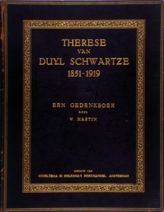 Thérèse van Duyl-Schwartze, 1851-1919 : een gedenkboek (Book Cover) / door W. Martin ; met 130 afbeeldingen - Front