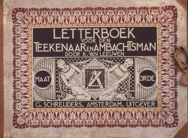 Letterboek voor den teekenaar en ambachtsman (Book Cover) / door K. van