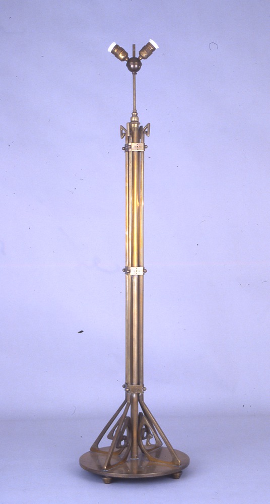 Brass floor lamp, approximately 1905