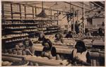 Photograph of young girls working at the Rozenburg Ceramics Factory, approximately 1910