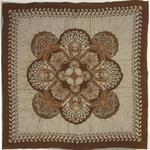 Textile with batik Art Nouveau design, approximately 1920