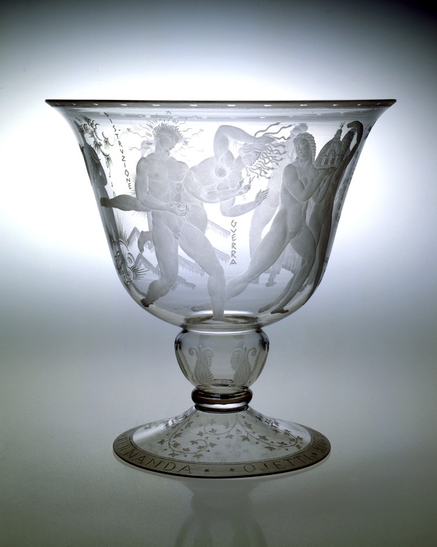 Vase, commemorating the 20th wedding anniversary of Ugo and Fernanda Ojetti, 1926