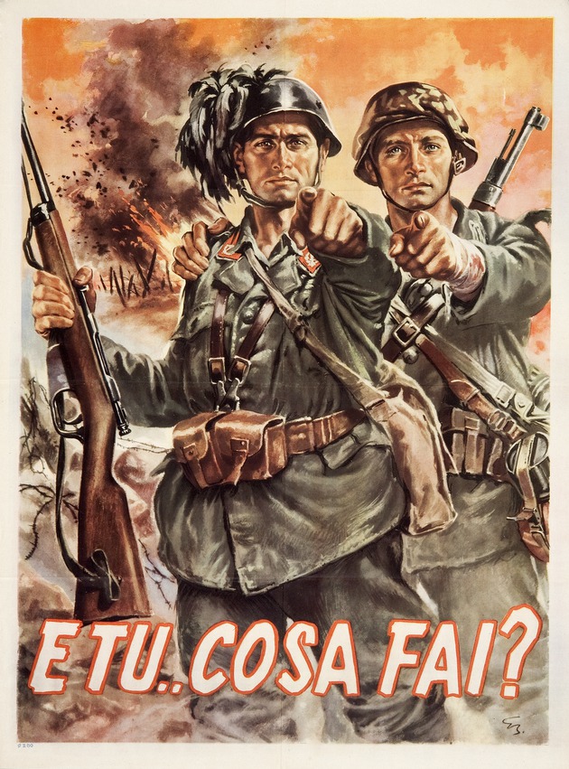 Poster, E tu..cosa fai? [And You..What Are You Doing?], 1943-1944