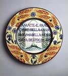 Plate, Amate il Pane Cuore della Casa ... Mussolini (Love Bread Heart of Home ...), approximately 1927