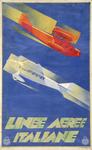 [1936] Poster, Linee Aeree Italiane [Italian Airlines], c. 1936