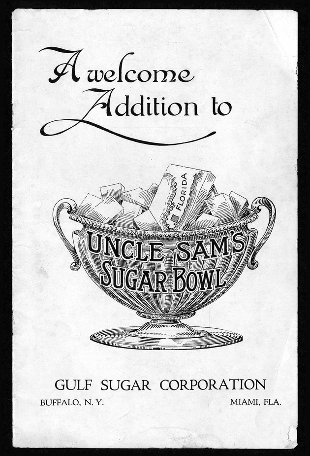 Pamphlet and photographs relating to sugar industry in Florida - 