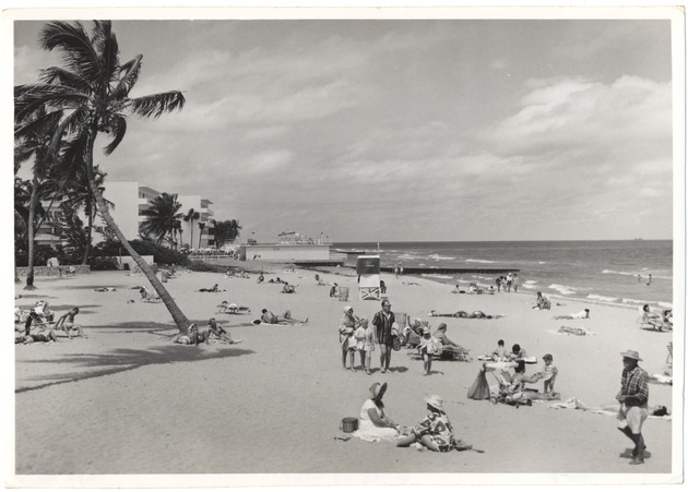 Beachgoers at Lummus Park