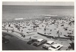 Parking lot and beach at Lummus Park