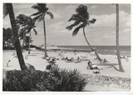 Beach scene from promenade at Lummus Park