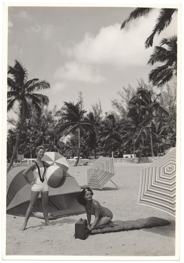 Promotional photo shoot of women on Miami Beach