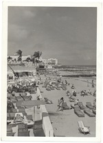 Lounge chairs on Miami Beach