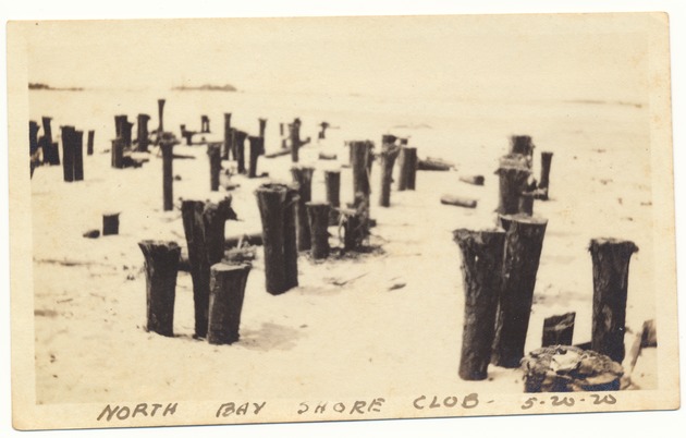 North Bay Shore Club site - Photograph, recto: [View of the location of the North Bay Shore Club, May 1920] 
