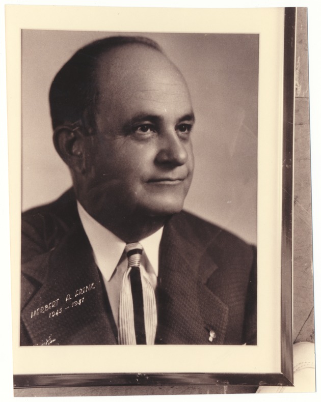 Mayors of Miami Beach, 1917-1985 - Photograph, recto: [Mayor Herbert Frink, 1945-1947]