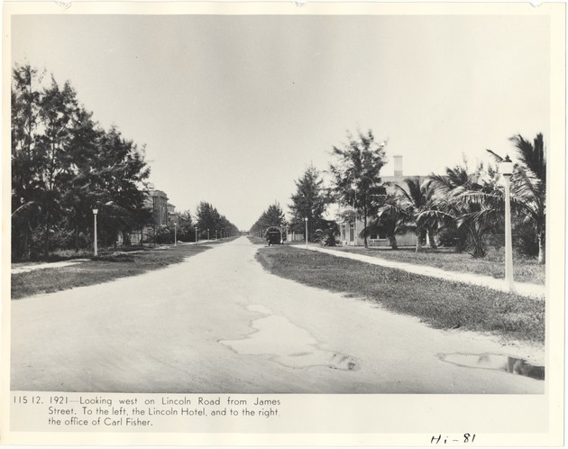 Looking west on Lincoln Road from James Street