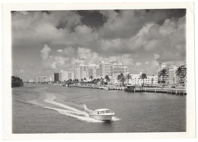 Miami Beach coastline from water