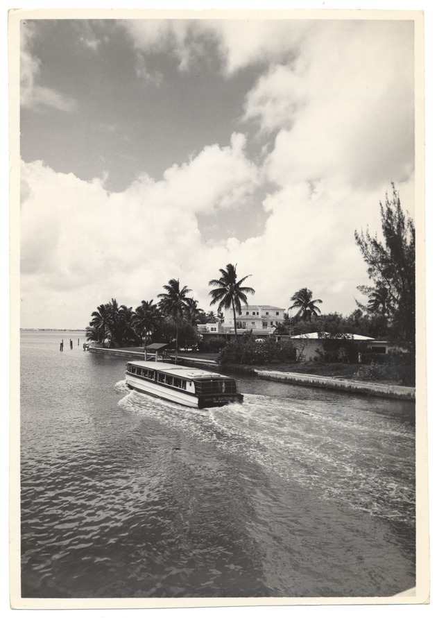 Boat moving in waterway